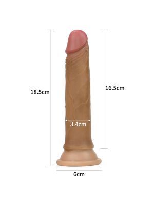 7'' Dual layered Platinum Silicone Cock - image 2