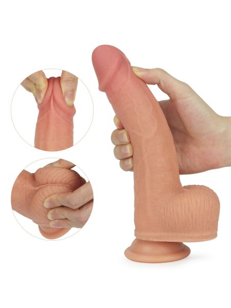 8.5"" Dual layered Silicone Rotating Nature Cock Anthony - 6