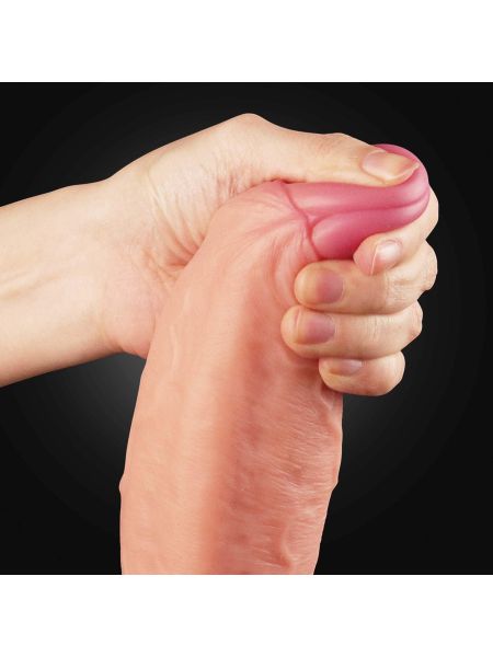 11"" Dual Layer Platinum Silicone Cock - 3