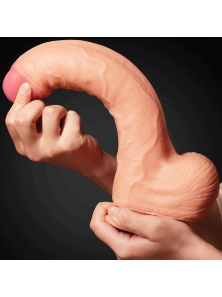 11"" Dual Layer Platinum Silicone Cock - 8