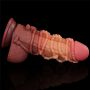 9.5'' Dual layered Platinum Silicone Cock with Rope - 4