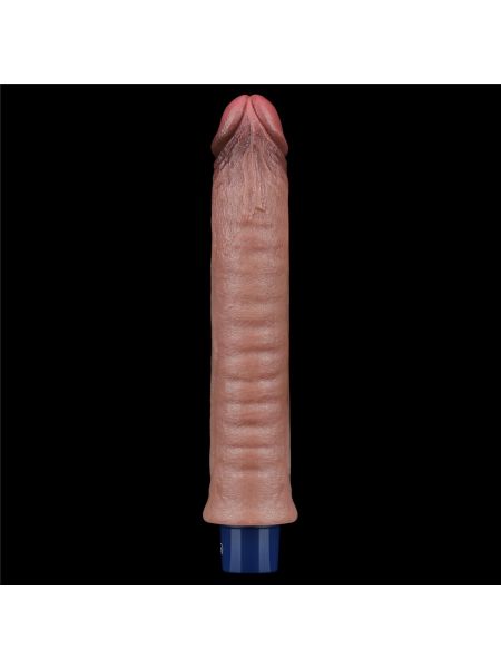 9.5" REAL SOFTEE Rechargeable Silicone Vibrating Dildo - 6
