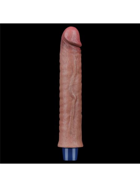 9.5" REAL SOFTEE Rechargeable Silicone Vibrating Dildo - 7