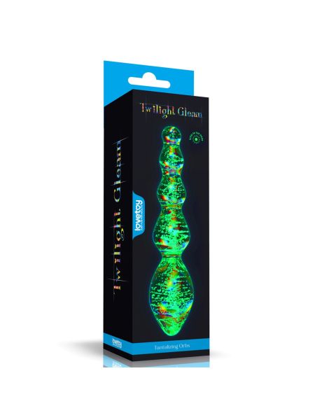 Glow-in-the-dark Twilight Gleam Glass Dildo