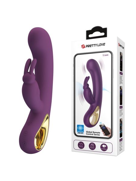 PRETTY LOVE - Liam purple, 12 vibration functions Mobile APP Long-distance Control - 11