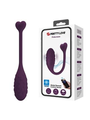 PRETTY LOVE - Fisherman Purple, 12 vibration functions Mobile APP remote control