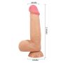 BAILE - Sliding Skin 8,5'' Flesh Suction base Bendable TPR - 5