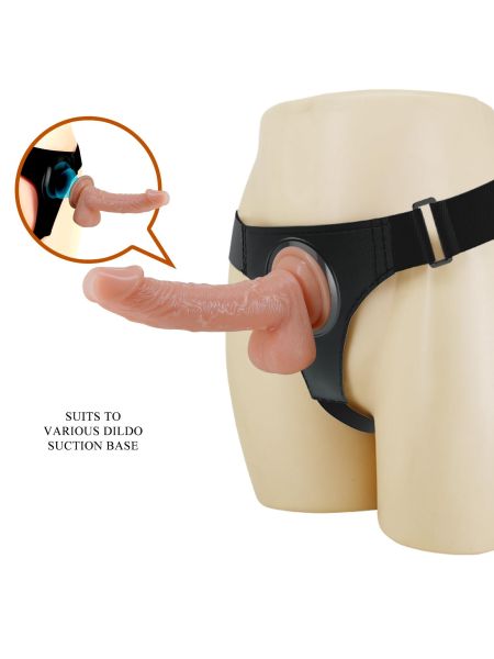 PRETTY LOVE - HARNESS BRIEFS- Kevin, Universal Strap-On, 7.2'' Dildo - 2
