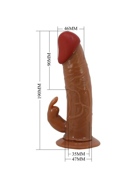 PRETTY LOVE - Marion, Universal Strap-On Harness, Dildo 7.4''TPR, multi-speed vibration - 10