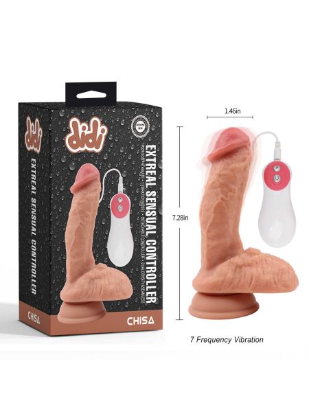 Extreal Sensual Controller Vibrating Dildo Flesh - 4