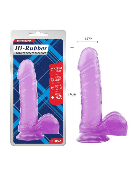 7.7 Inch Dildo-Purple - 6