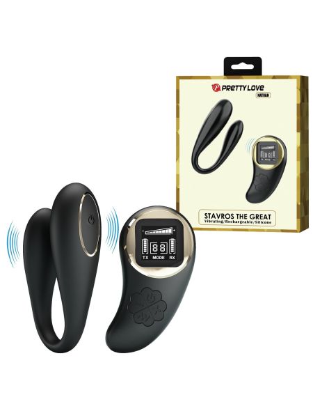 PRETTY LOVE - Nathan, Wireless remote control 9 speed levels 10 vibration functions, ABS Silicone , USB rechargeable - 9