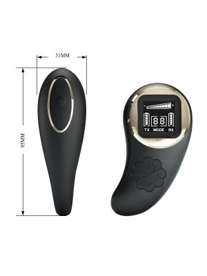 PRETTY LOVE - Nathan, Wireless remote control 9 speed levels 10 vibration functions, ABS Silicone , USB rechargeable - image 2