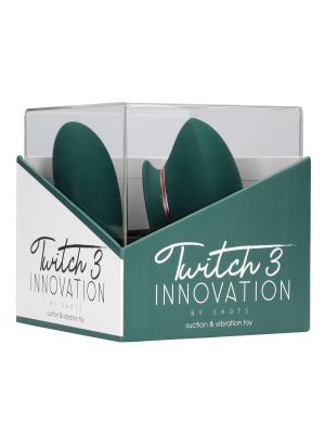 Twitch 3 - Rechargeable Vibrator & Suction - Silicone - 10 Speed - Forest Green - image 2