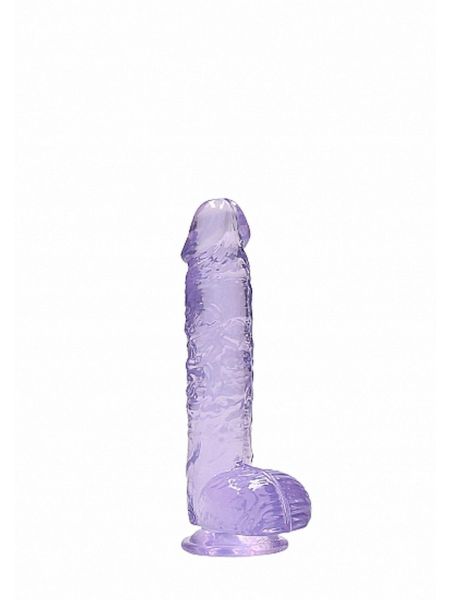 6"" / 15 cm Realistic Dildo With Balls - Purple