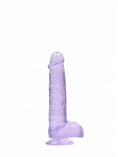 6"" / 15 cm Realistic Dildo With Balls - Purple - 4