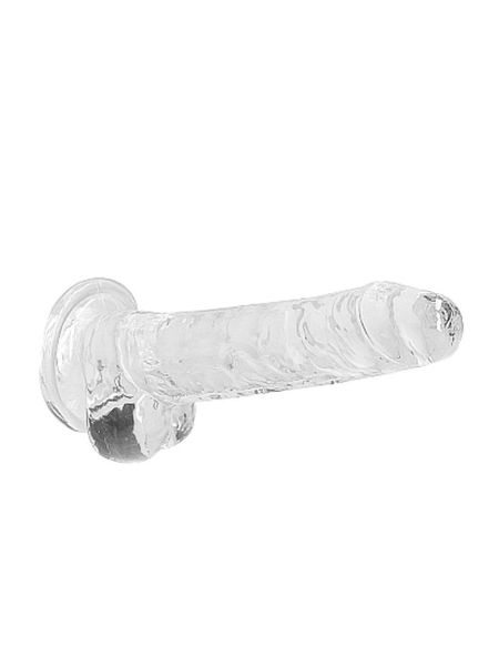 7"" / 18 cm Realistic Dildo With Balls - Transparent - 6