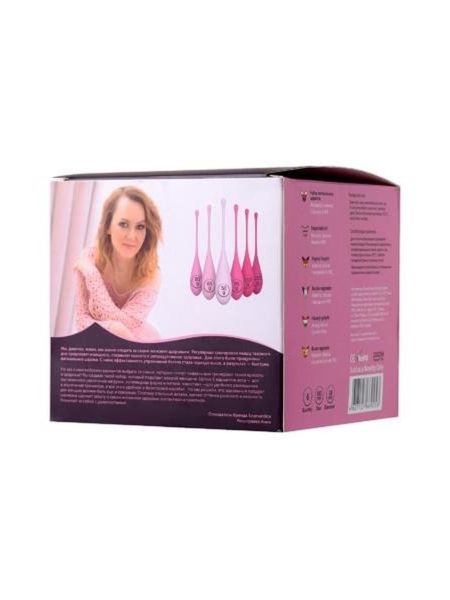 xEROMANTICA Set of 6 vaginal balls K-ROSE,silicone, pink - 3