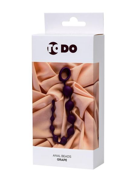 ToDo Grape Violet Anal Beads - 3