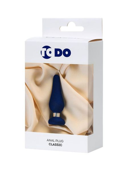 ToDo Classic Blue Anal Plug M - 5