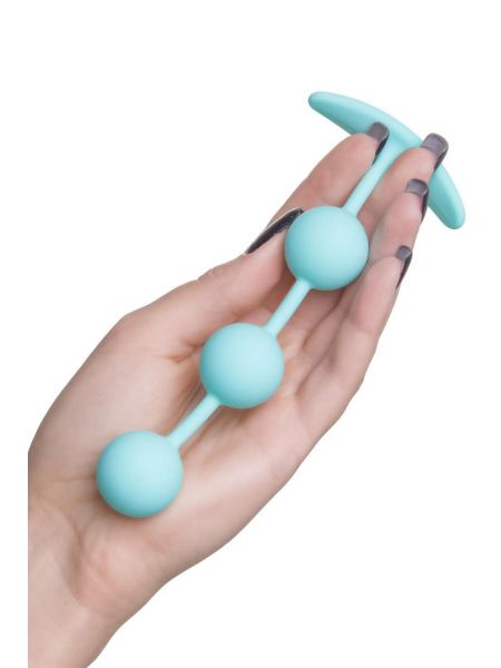 ToDo by Toyfa Anal plug Triplex, silicone, mint, 15 cm, O 2.5 cm - 6