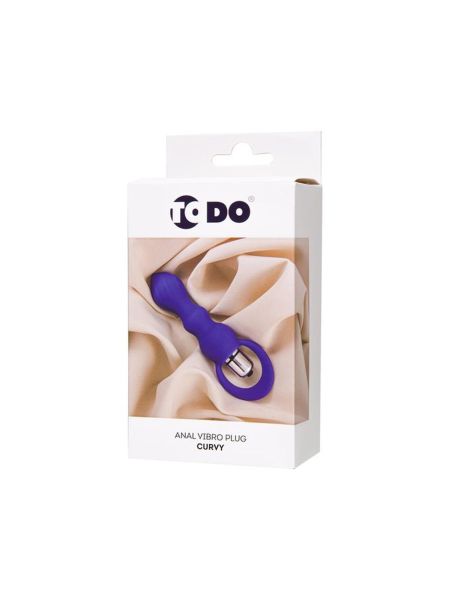 ToDo by Toyfa Anal plug Curvy, silicone, purple, 14 cm, O 3.2 cm - 7