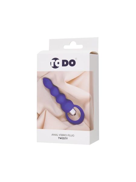 ToDo by Toyfa Anal plug Twisty, silicone, purple, 14 cm, O 3.2 cm - 6