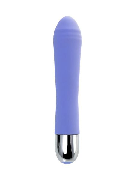 Vibrator with clitoral stimulation Flovetta Crocus, silicone, purple, 17.5 cm - 4