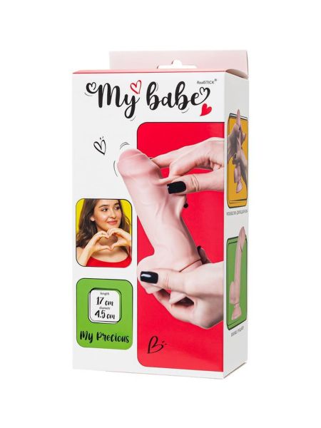 Dildo My babe by RealStick My Precious, flesh,TPE, 17cm - 13