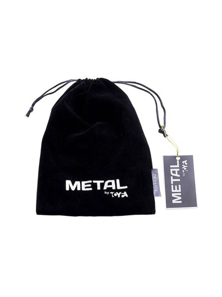 Silver anal plug TOYFA Metal with faux fur - 5