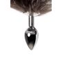 Silver anal plug with a fox tail - 9