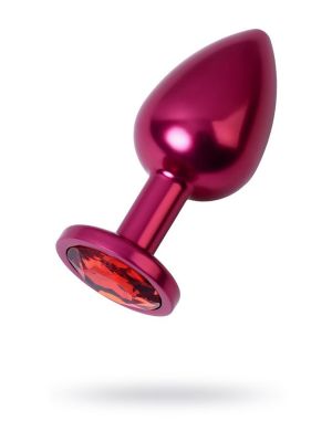 Red anal plug TOYFA Metal with red gem