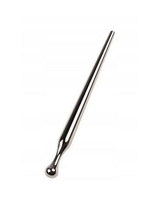 Silver urethral plug TOYFA Metal, length 8,5 cm, diameter 0,3-0,8 cm, weight 30 gr