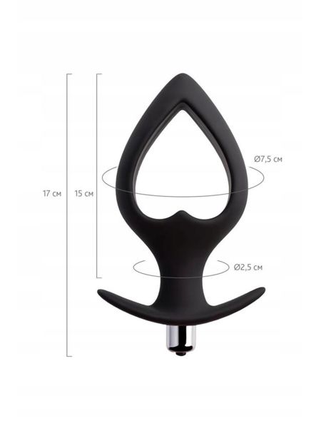TOYFA POPO Pleasure Anal Plug Cordis L Vibro Black - 4