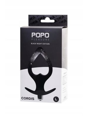TOYFA POPO Pleasure Anal Plug Cordis L Vibro Black