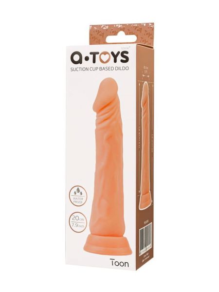 A-TOYS Realistic dildo Toon, TPE, nude, 17,5 cm - 7