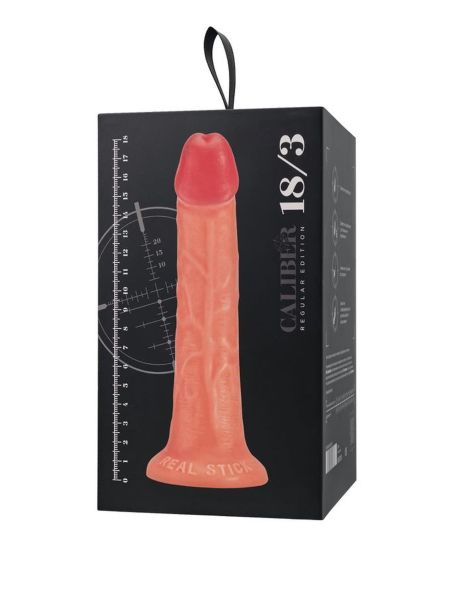 Realistic dildo Caliber 18/3 , PVC, flesh,  length 18cm, diameter 3cm - 11