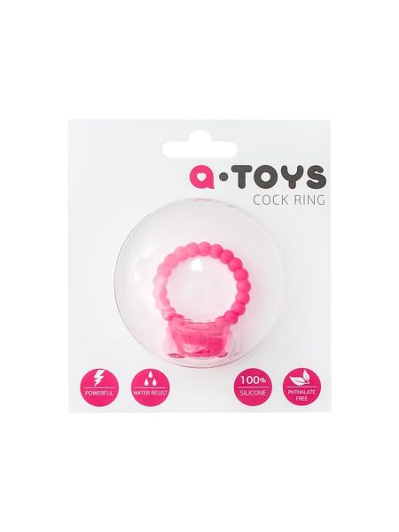 A-TOYS, Penis VibroRing, Silicone, Pink, O3.5 cm - 3