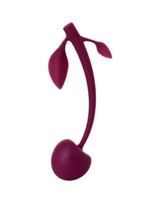 Wild cherry JOS pleasure ball with a ball inside and flexible tail color:cherry - image 2
