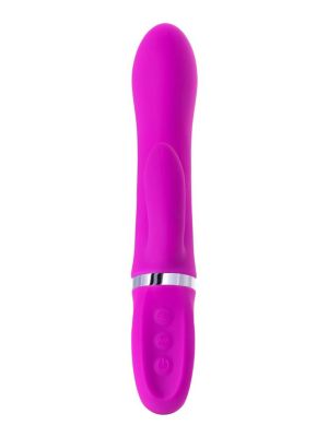 JOS JOLY, Vibrator with clitoral stimulator with WOW mode, silicone, fuchsia, 19.6 cm - image 2