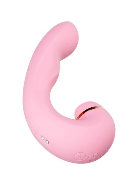 JOS Multifunctional clitoral stimulator JUNA, pink, 15 cm - 6
