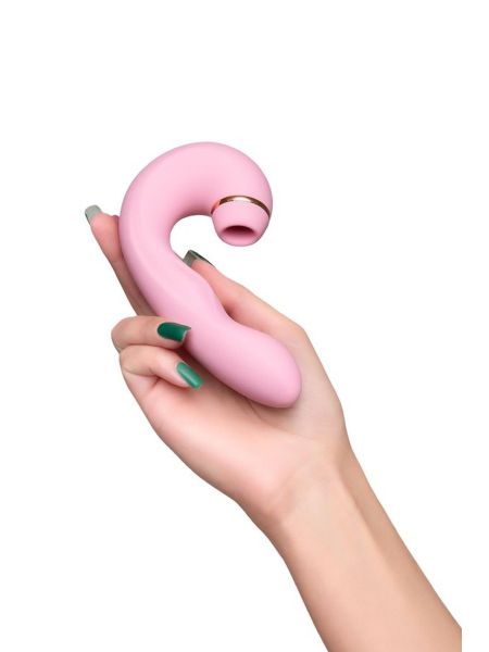 JOS Multifunctional clitoral stimulator JUNA, pink, 15 cm - 7