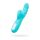 JOS Vibrator-rotator with clitoral stimulation JOS MERRY-SWI, silicone, blue, 20.7 cm