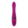 JOS Vibrator with clitoral stimulator JOS Spin, silicone, purple, 23 cm - 4