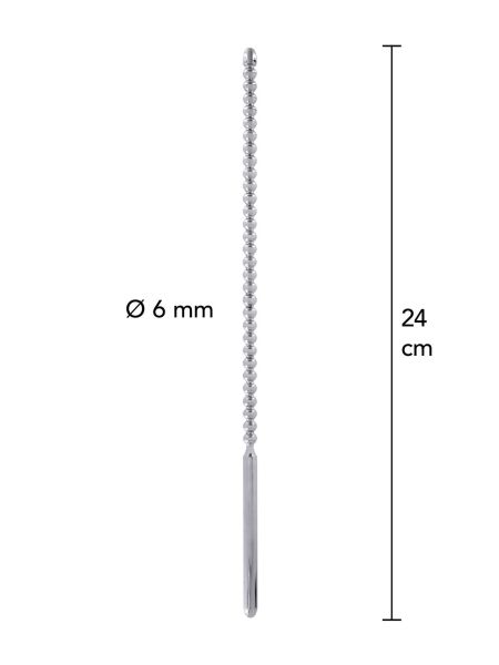 Dip Stick Ribbed 6 mm Silver - 3
