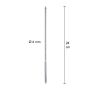 Dip Stick Ribbed 6 mm Silver - 4