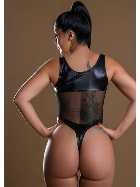 Highwaist Bodysuit With Chain Black - 3