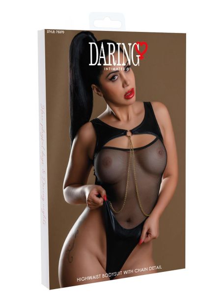 Highwaist Bodysuit With Chain Black - 4