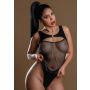Highwaist Bodysuit With Chain Black - 2