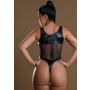 Highwaist Bodysuit With Chain Black - 4